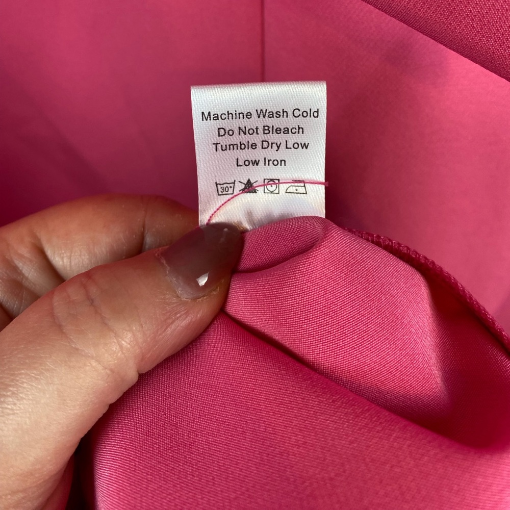 ❌❌🚫🚫🚫SOLD!!!! ❌❌🚫🚫🚫TUCKERNUCK Hot Pink Daphne Dress Size Large. - Picture 10 of 16